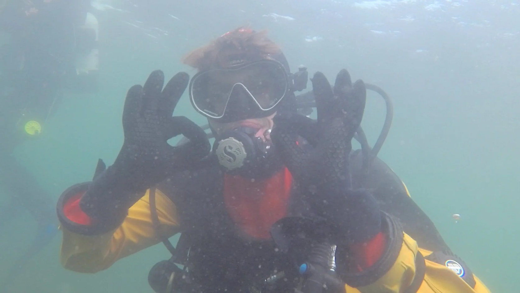 Drysuit diver