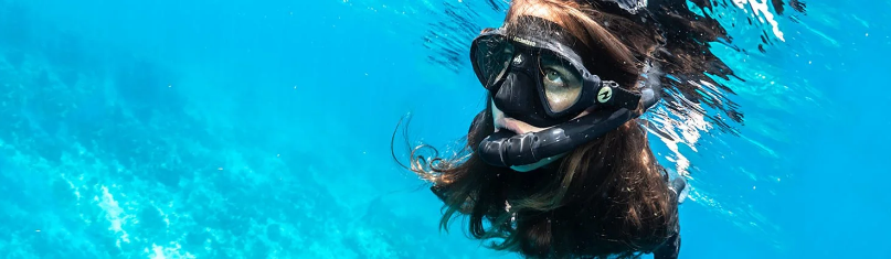 Snorkeling in open water